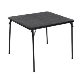 31.5" Folding CardTable, Portable Table for Dining, Camping, or Game Night, Black (Shipment from Walmart)
