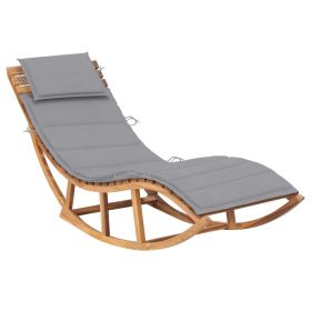 Sun Lounger Teak Wood Large Modern Design Wooden Sun Lounger