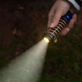 Outdoor camping light Portable night light Flashlight three-legged stand lighting tower canopy tent ambient light (Select: Outdoor camping lights-black)